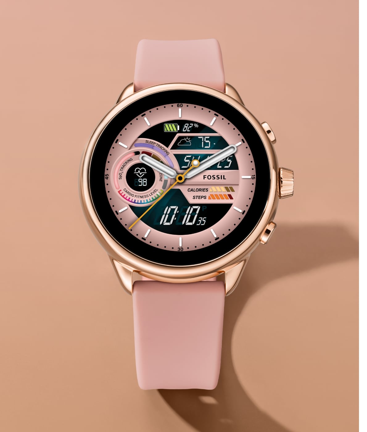 Gen 6 Wellness Edition Smartwatch Black Silicone - FTW4069 - Fossil