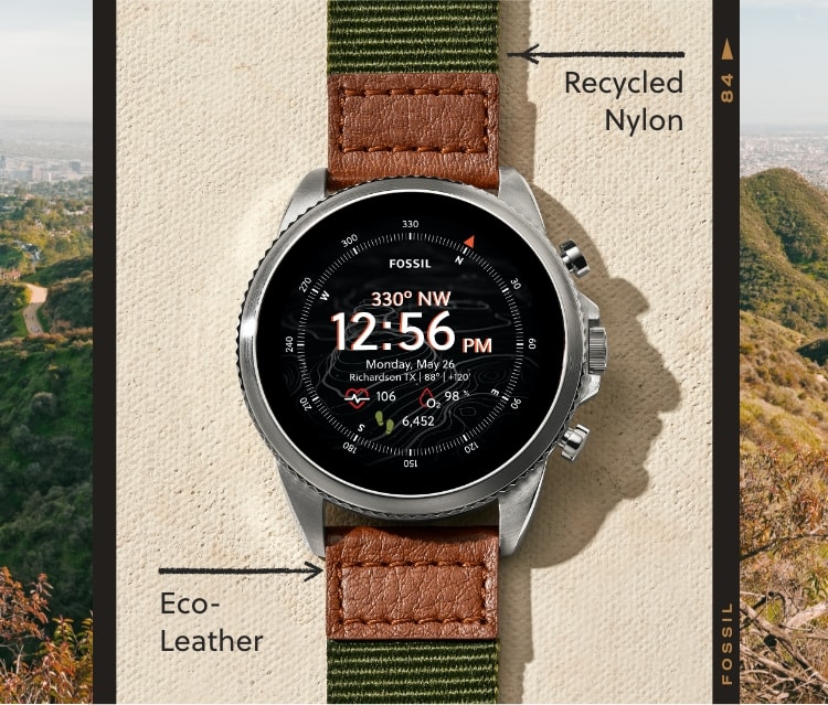 Gen 6 Smartwatch Venture Edition Olive Fabric and Leather 