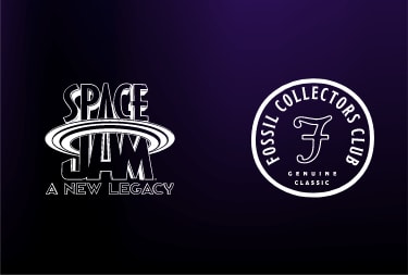Space Jam by Fossil logo. | Collectors Club logo.