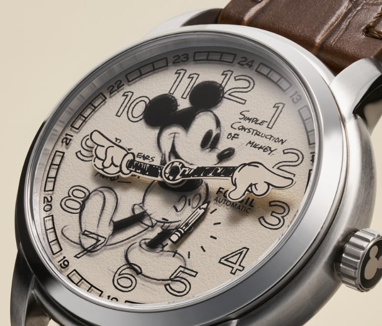 限定品　FOSSIL ミッキーマウス腕時計　5000個製造