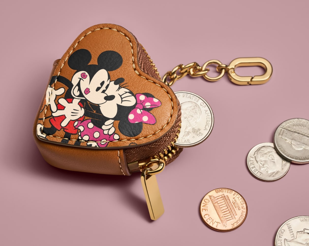 Disney Minnie Mouse Duffel Weekender Travel Bag with Minnie Ears Coin Purse  | tuttostyle4u