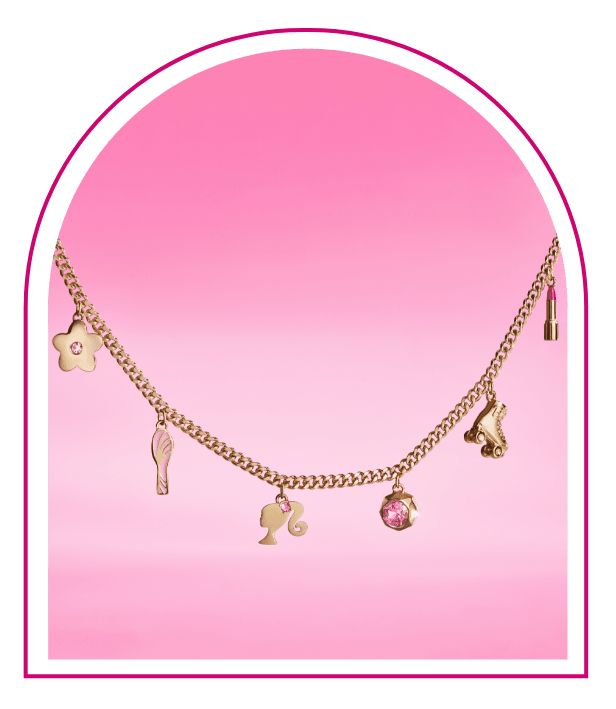 Barbie™ x Fossil Special Edition Gold-Tone Stainless Steel Chain Necklace -  JF04499710 - Fossil